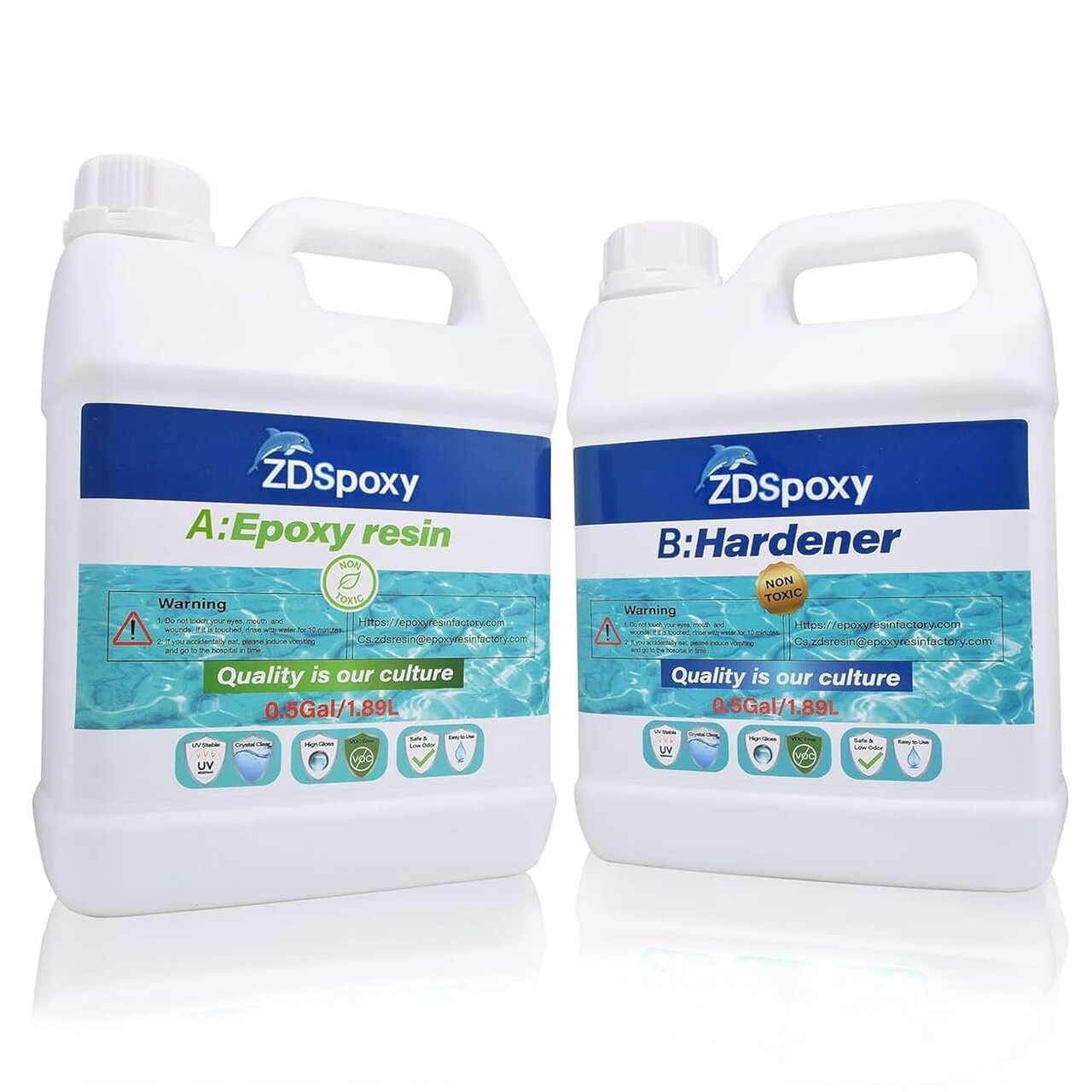 Crystal Clear Epoxy Resin – Food Safe, High Gloss 1:1 Ratio Resin for Bar Tops, Wood, Art, Jewelry, Casting, Coating, and Mold Making